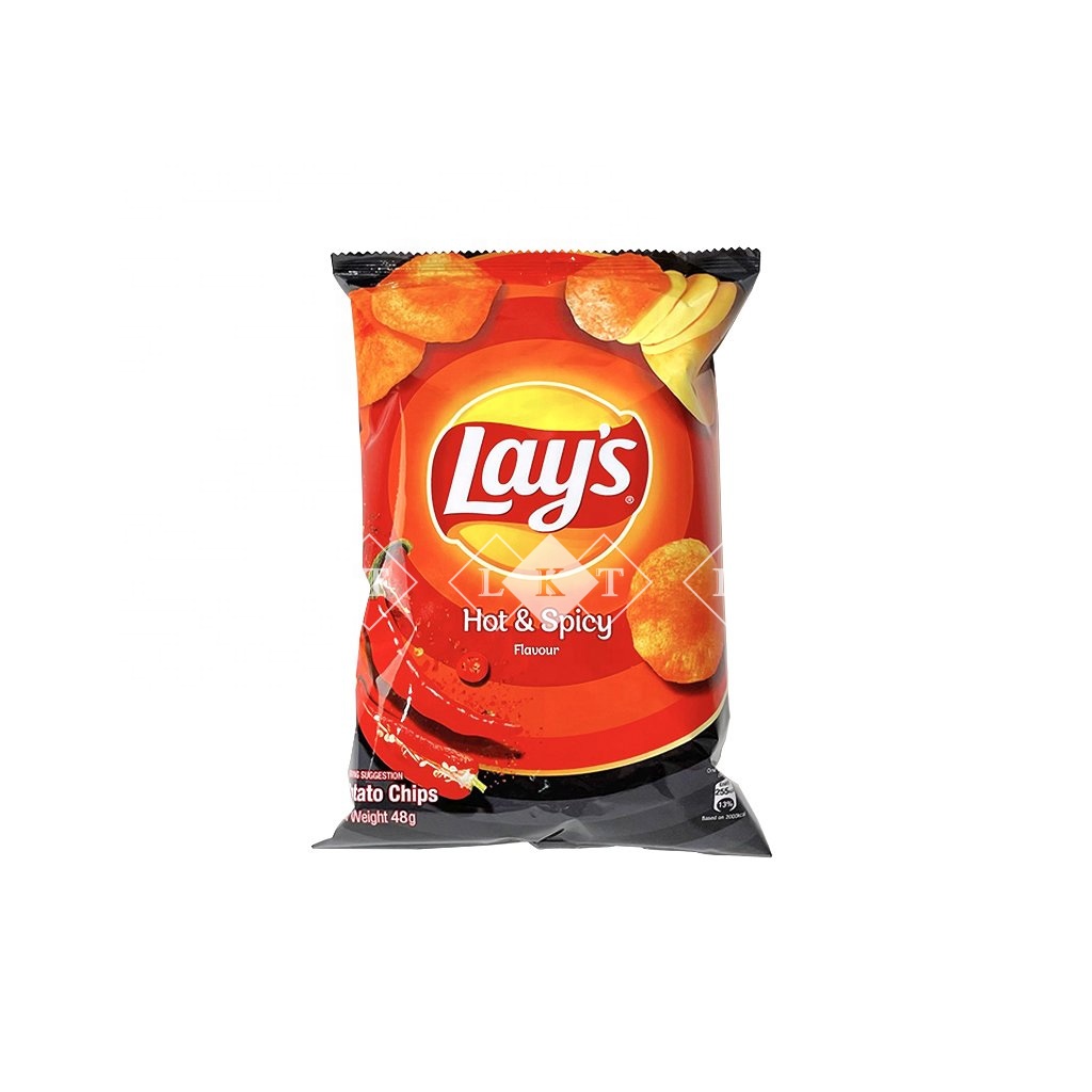 Авторизованный дистрибьютор, плоские картофельные чипсы Thai LAY'S с горячим и острым вкусом, 48 г