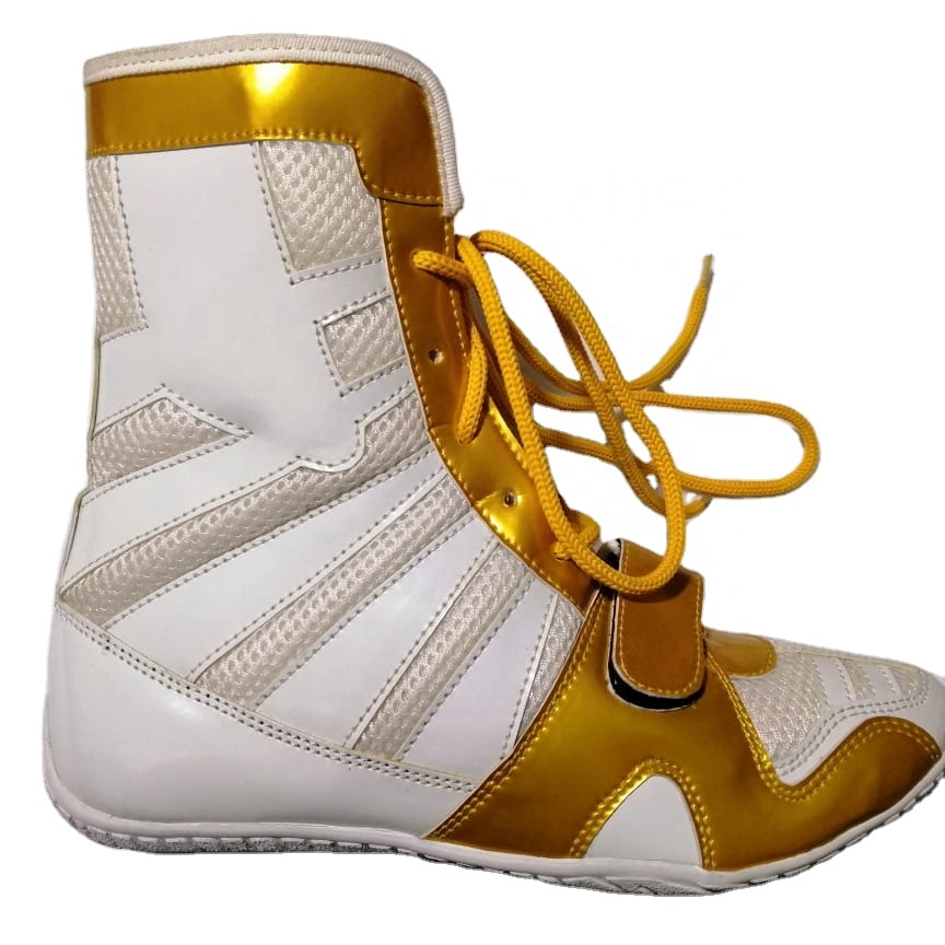 Professional Custom Leather Sport Boots High-top Boxing Shoes New Design Boxing Shoes