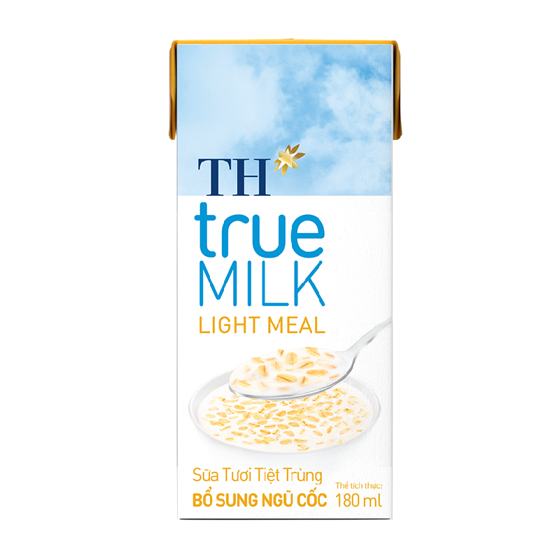 Вьетнамская молочная продукция TH True молоко-UHT, высокая питательная Стерильная легкая мука 180 мл с сертификатами