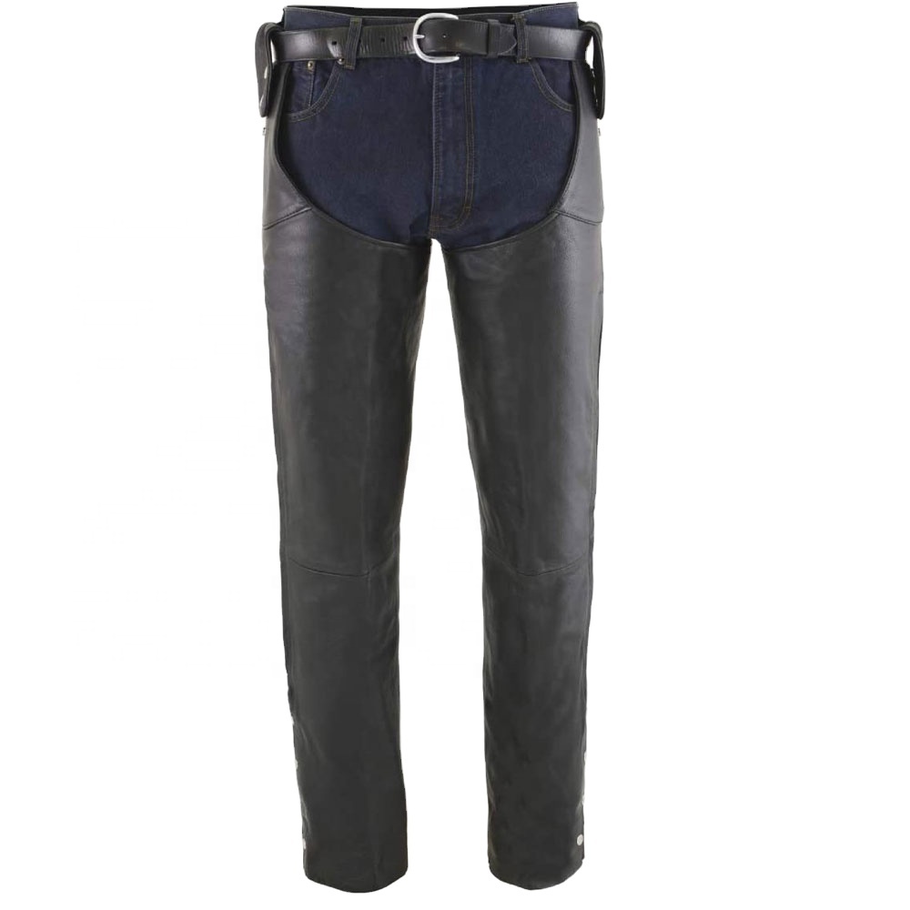 Full Chaps Black Leather Horse Riding Adults Fashion Wears Different Designs Different Colors