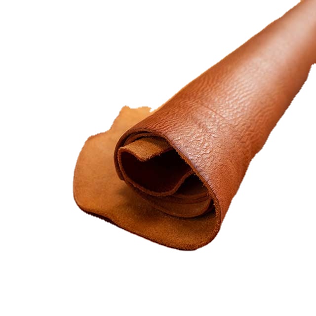 GENUINE ORIGINAL HIGH QUALITY SUSTAINABLE REAL LEATHER GOAT DRY NATURAL MILLED FINISHED LEATHER