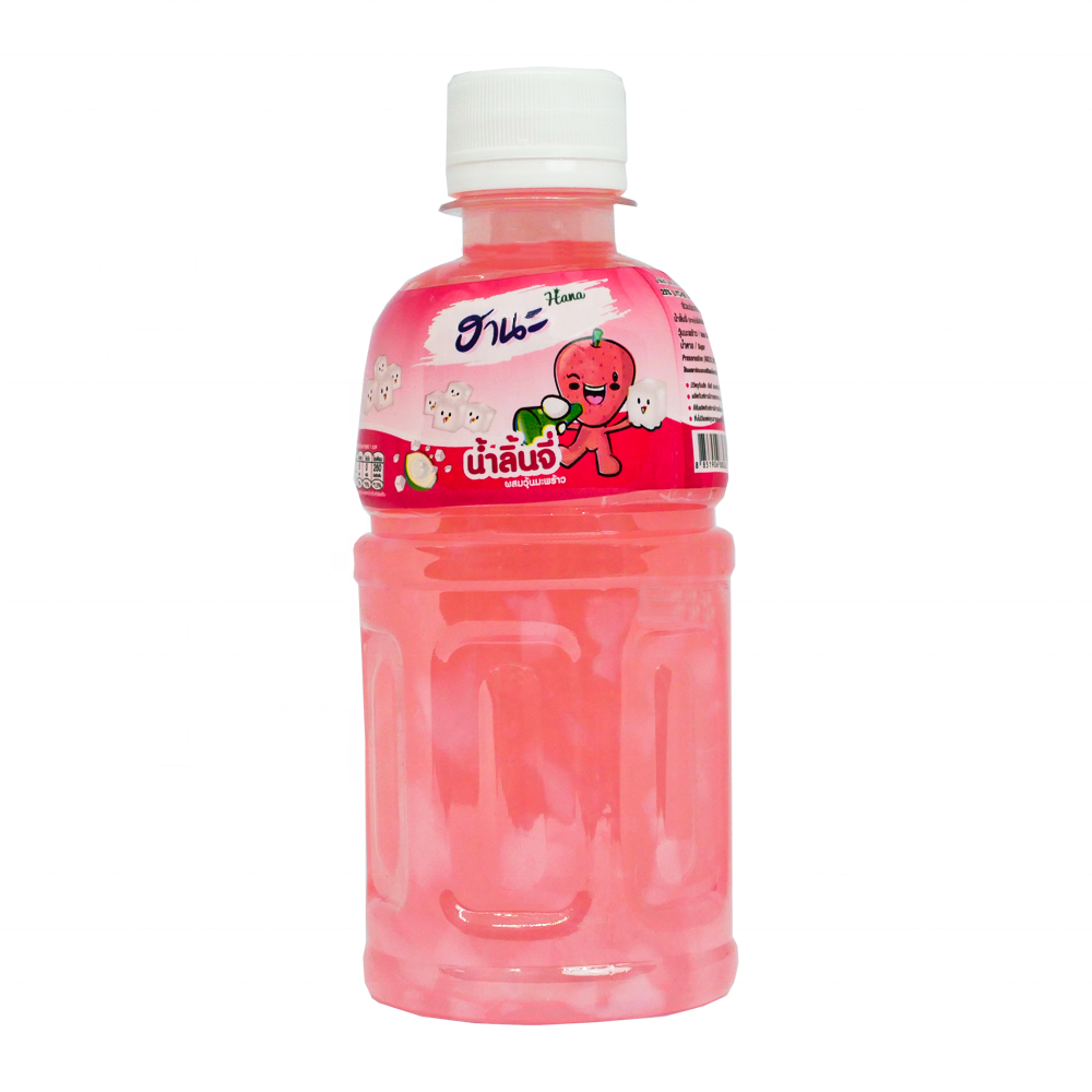 Лучший Таиланд, премиум, HANA Lychee с Nata De Coco, кокосовое желе, фруктовая бутылка для соков и напитков