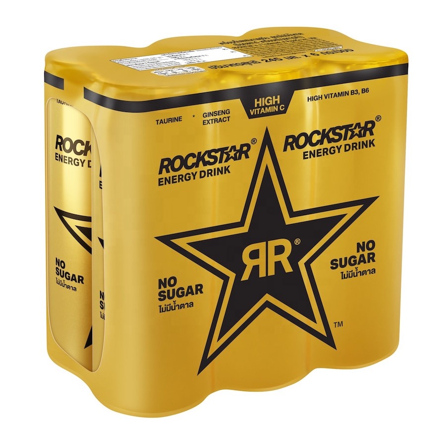 Premium Taste Rockstar Energy Drink From Pepsi in cans
