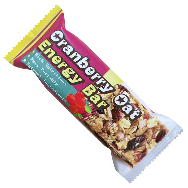 OEM Custom Recipe Low Crab High Protein Cranberry Almond Nuts Energy Bar For Hiking or Backpacking food