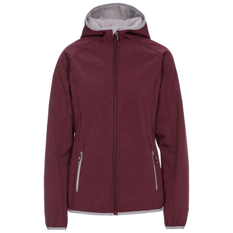 OEM service Custom outdoor wear windbreaker womens plus size polyamide quarter zip soft shell jackets
