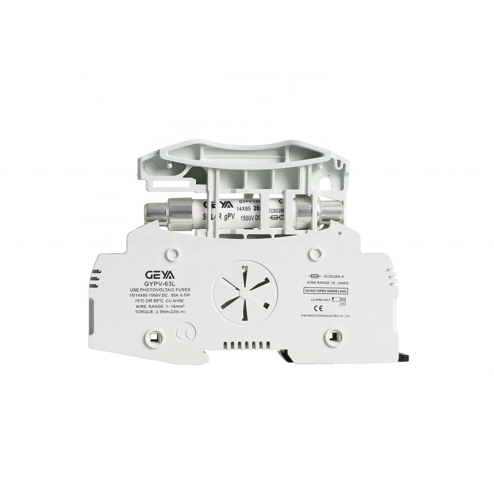 GEYA GYPV-1038 Solar PV panel DC Photovoltaic Fuse 15A components thermal High quality 1000V 1-32A for combiner box