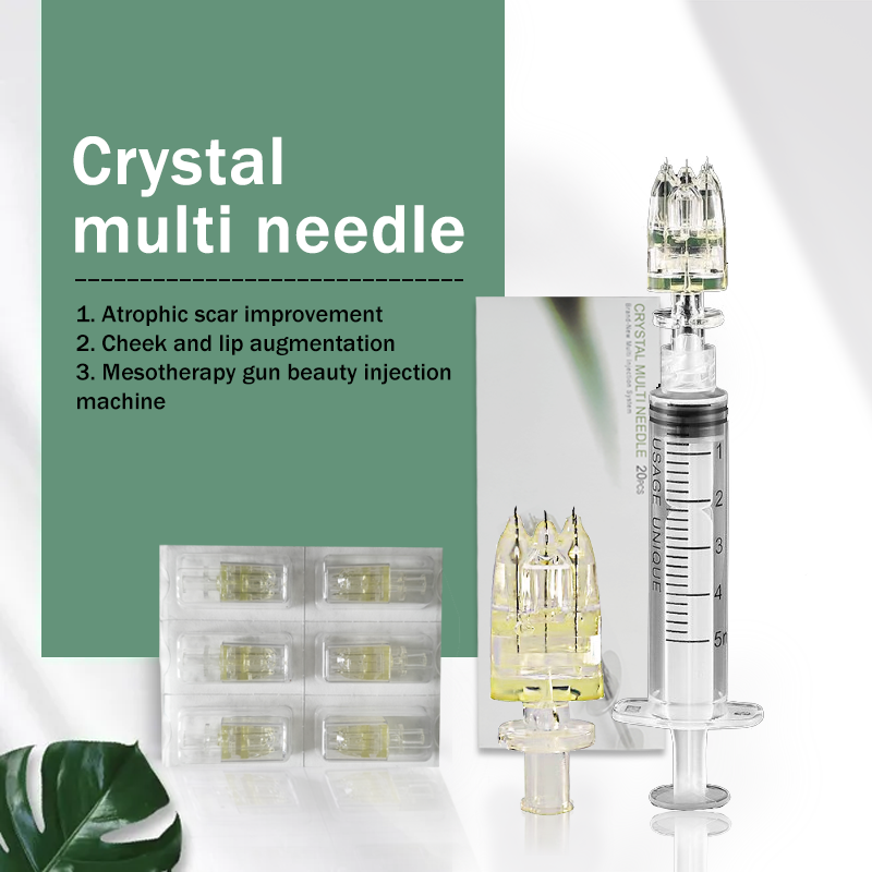 wholesale vital 5 pin 9 pins sample device crystal multi needle injection for ha with gun injector roller with luer adapter