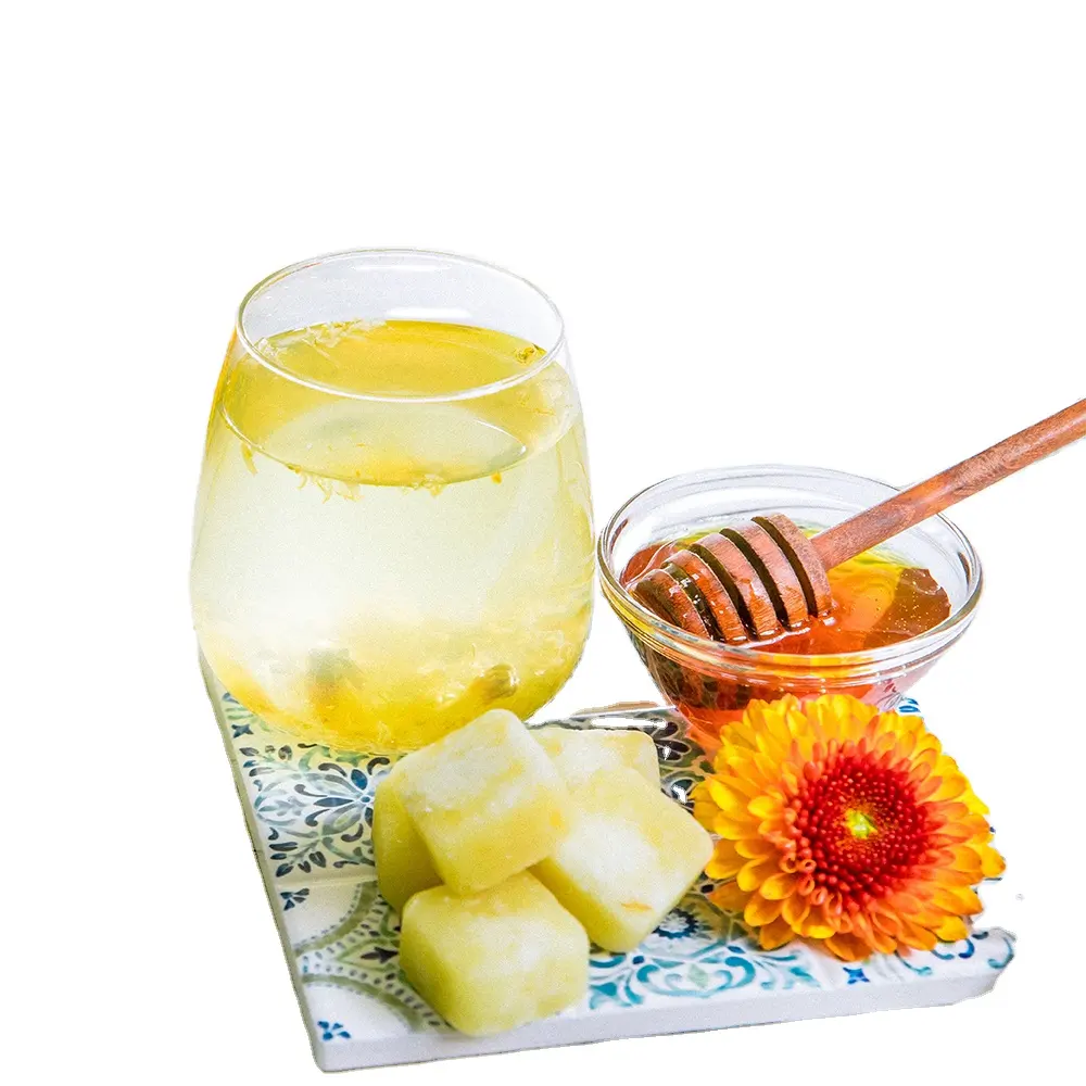 High Purity bulk white Sugar brick with Honey chrysanthemum Flavor Tea