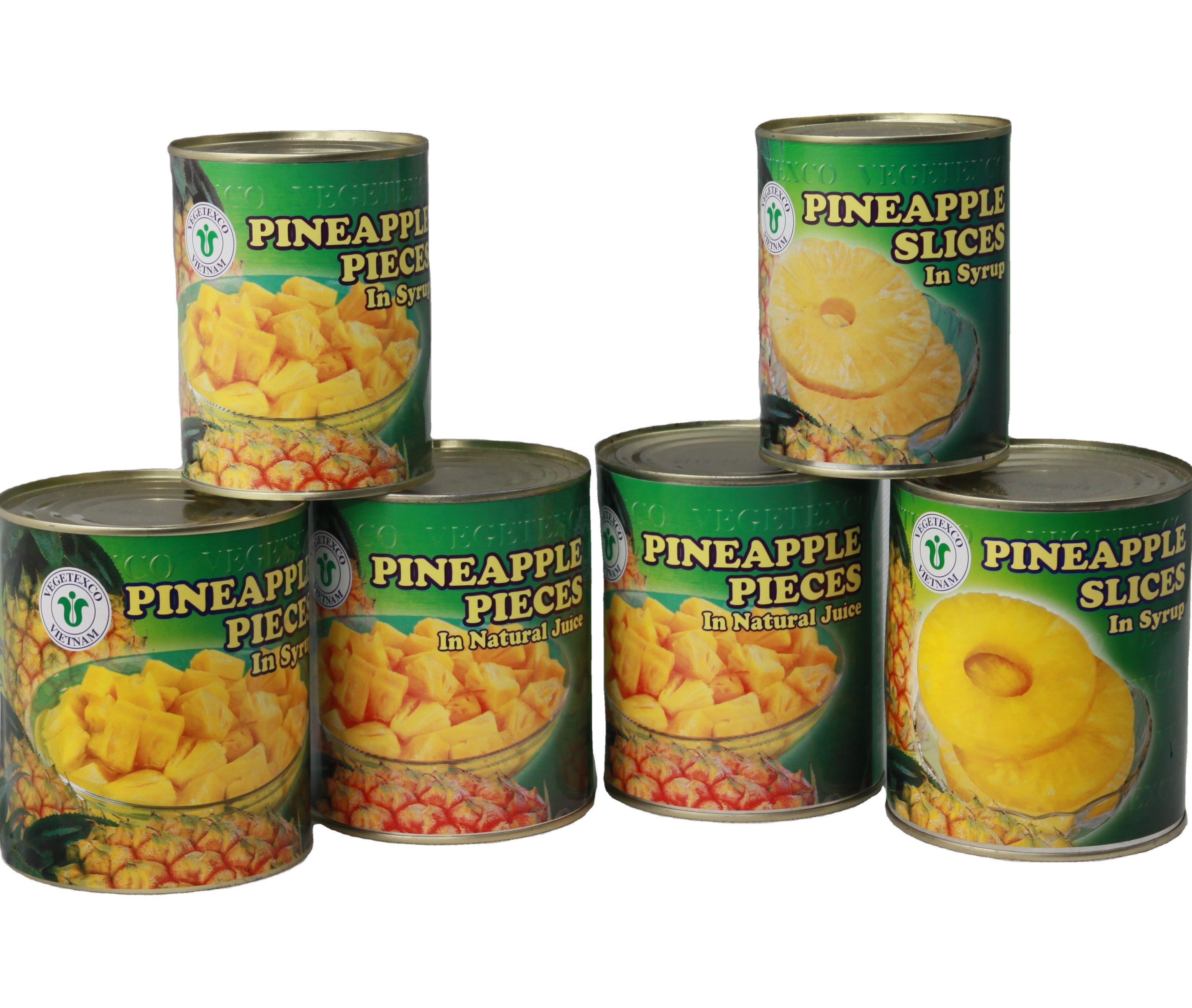 Best Vietnamese Pineapple Slices in Syrup - Canned Pineapple 565gr-820gr-3000gr