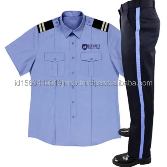 Customize Airline Flight Male Uniform High quality officer shirt and trousers custom tactical design security guard uniform set