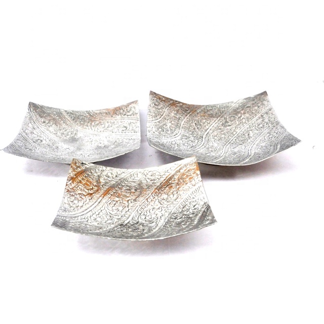 Metal Decorative Serving Plate