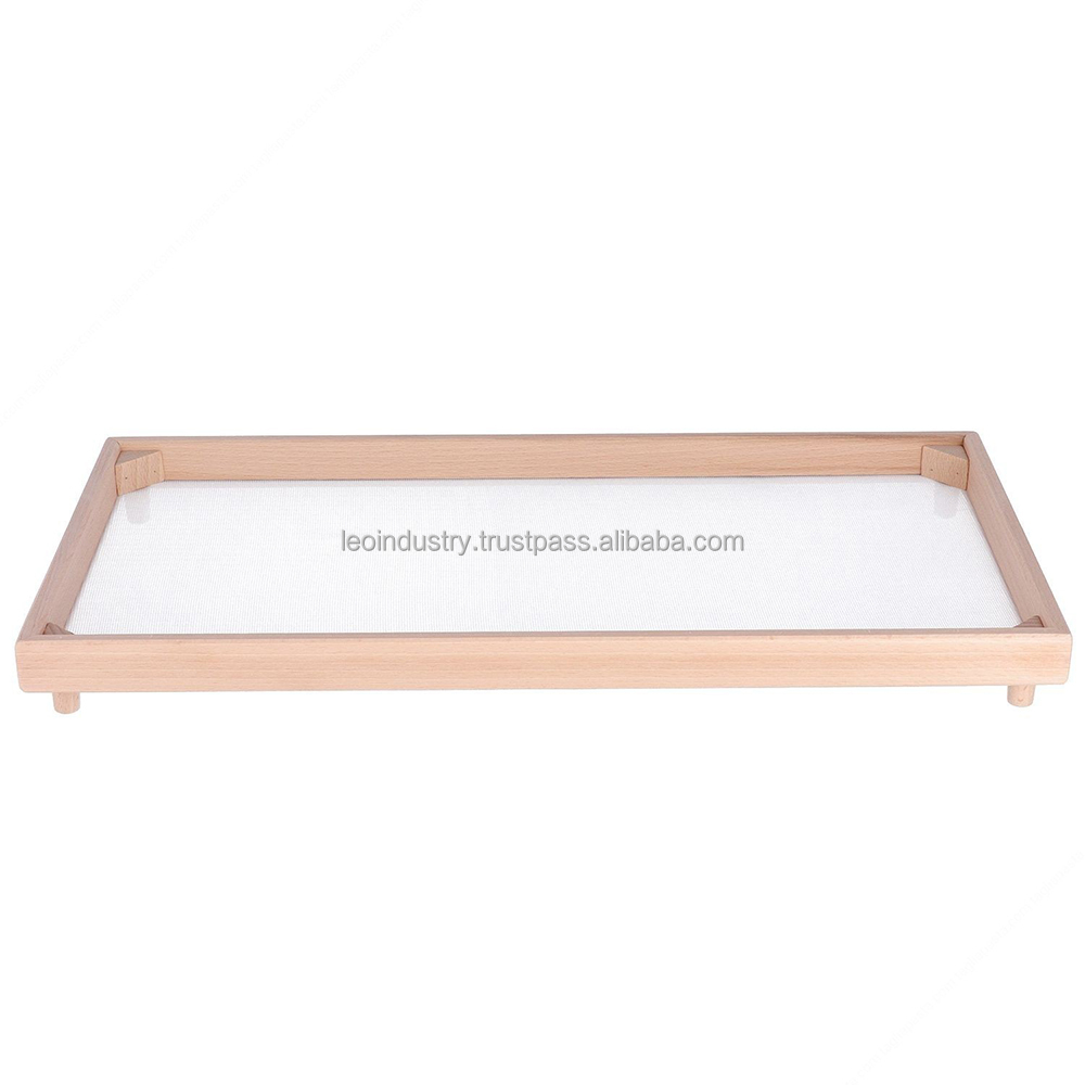 Rectangular Beech Wood Fresh Pasta Drying Tray. Dim. 32x60 cm