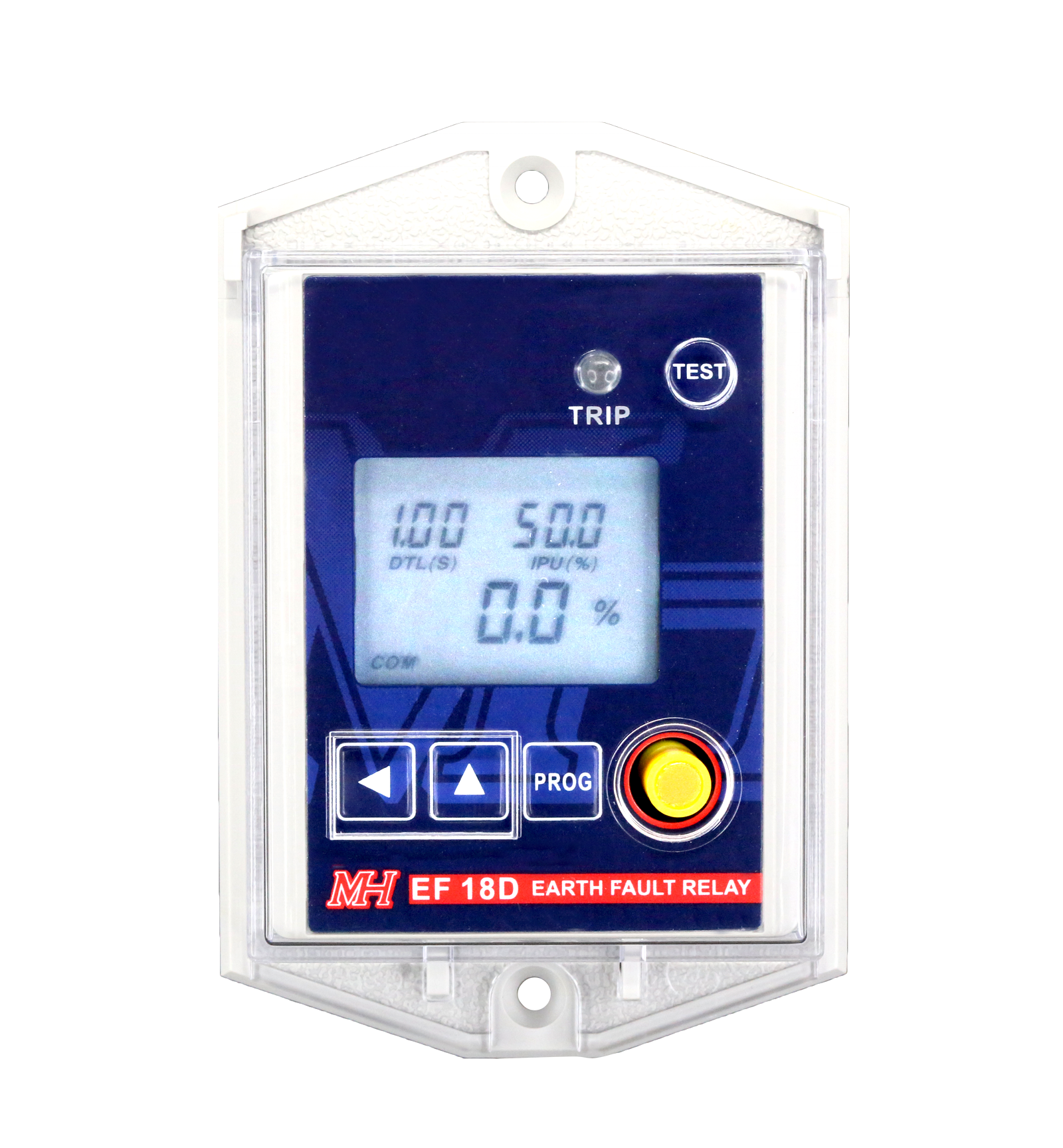 Цифровое реле неисправности заземления MH EF18D DTL ANSI 50G/51G, 50N/51N с уникальной механической кнопкой перемещения