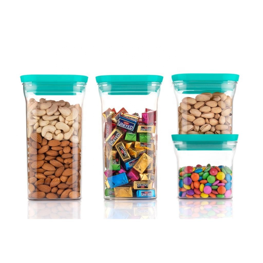 Vistaar Home Appliances Household Airtight Kitchen Organizers Dry Food Plastic Storage Container Sets for Home Organizer