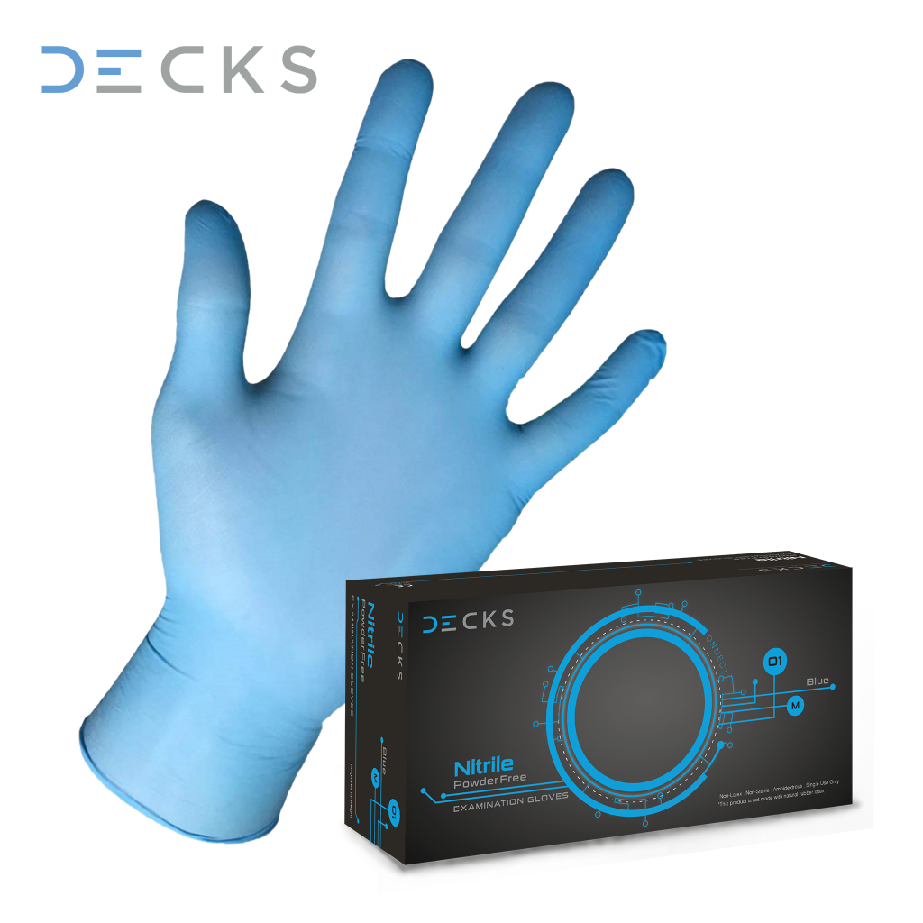 Made in Malaysia Excellent Blue Nitrile Powder-Free Examination Gloves 2g-3g Size XS Made of Nitrile Medical Consumables