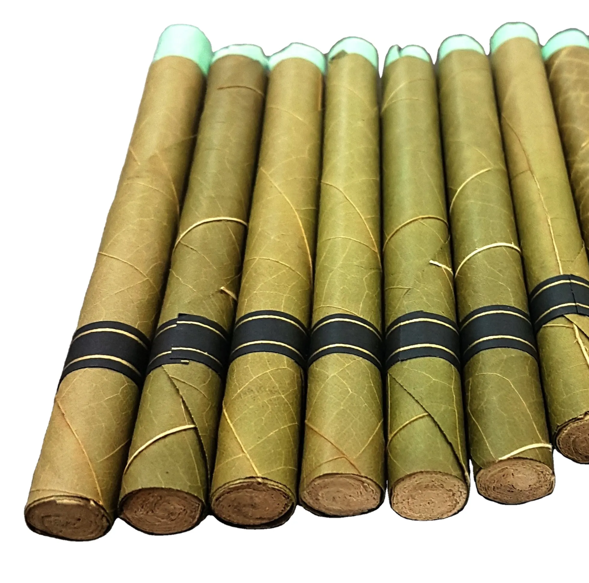 Handmade Palm Leaf rolls in custom size 4 USA Bulk best prices rolls in corn husk filters wood tips & glass tips hand rolled