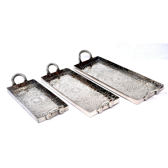 Metal Decorative Serving Plate