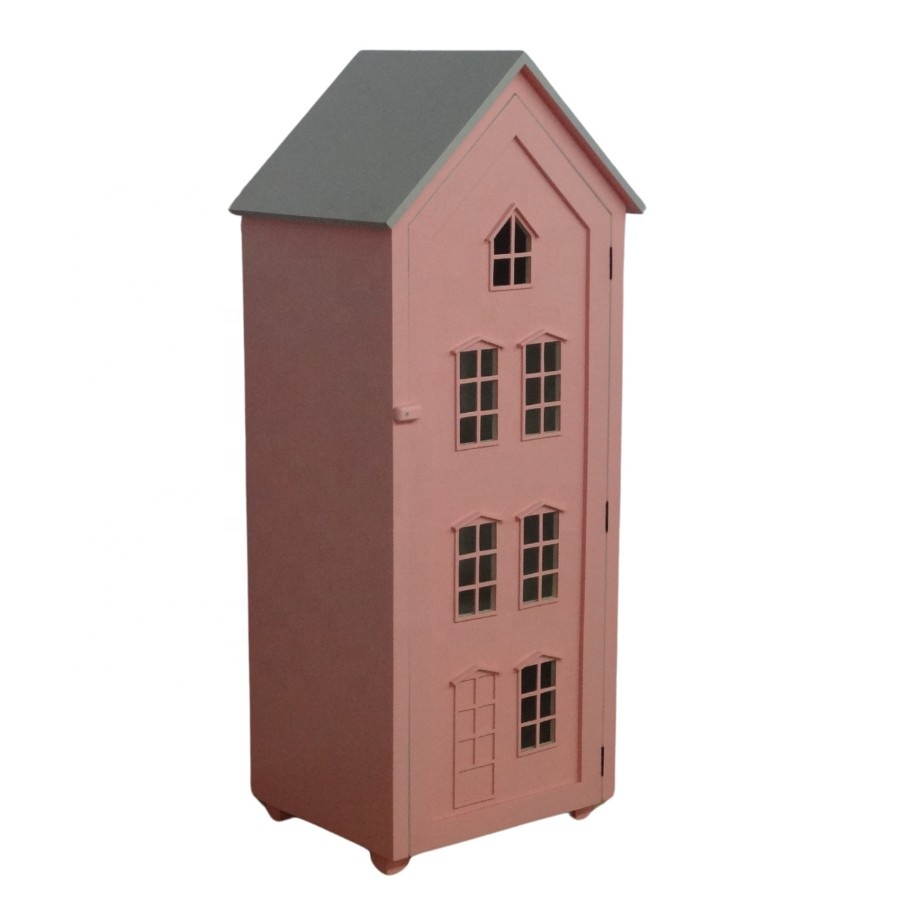 Children Doll House Kids Toy Doll Cabinet Toys Storage Kids Furniture Made for Kids Toys Room and Children Bedroom Furniture