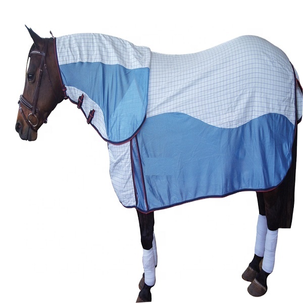 Horse Fly rug Detachable neck direct factory Summer horse rugs ripstop breathable horse rug Australia Manufacturer
