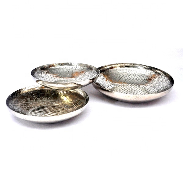 Metal Decorative Serving Plate