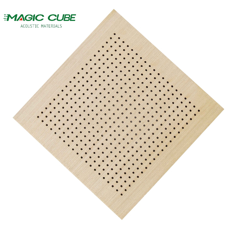 Офисная микроперфорированная Звукоизоляционная доска mdf, Звукопоглощающая, 0,5 мм, микроперфорированный деревянный потолок