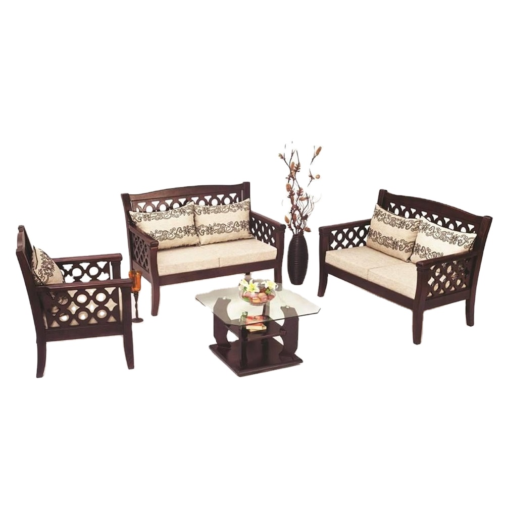 Sofa Frame Solid Wood Living Room Sofas Rubber Wood Furniture Sofa Set From Indonesia