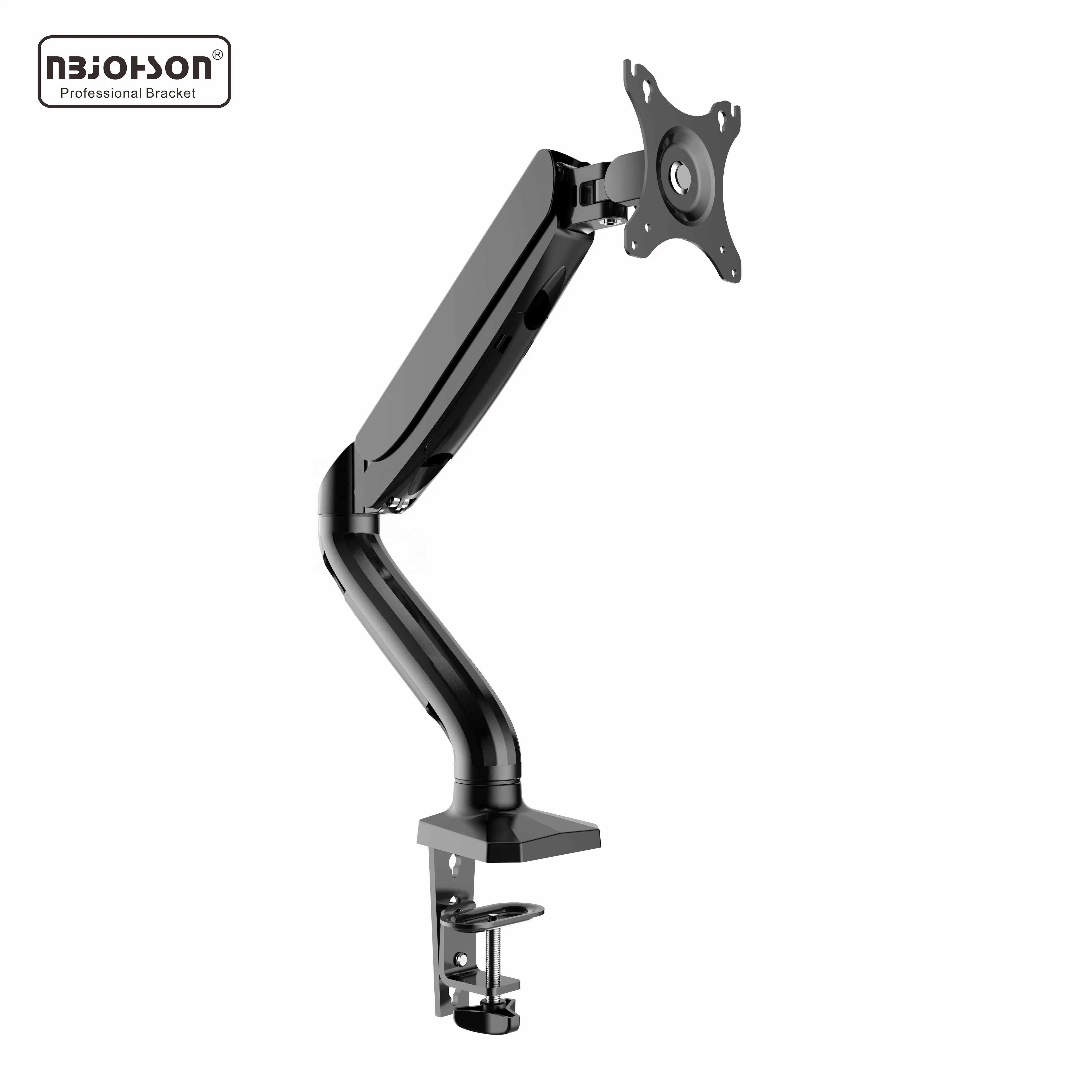 Gas Spring Single Lcd Monitor Mounting Arm Desktop Stand For 10"-32" Computer Screen Laptop Mount Arm