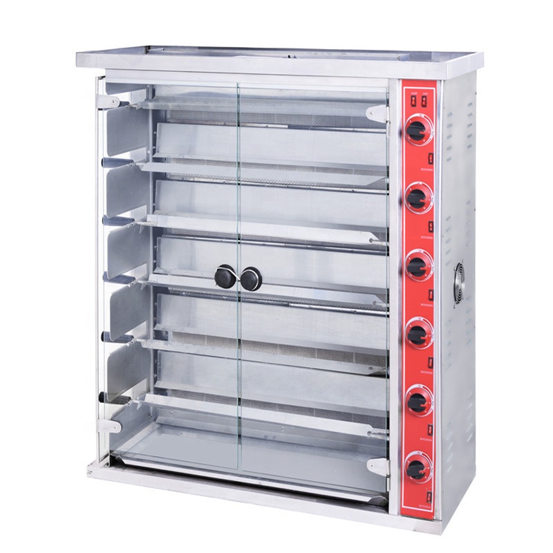HX Brand Commercial HEJ-6P Rotisserie BBQ Electric 6 Rods Kitchen Equipment For Sales