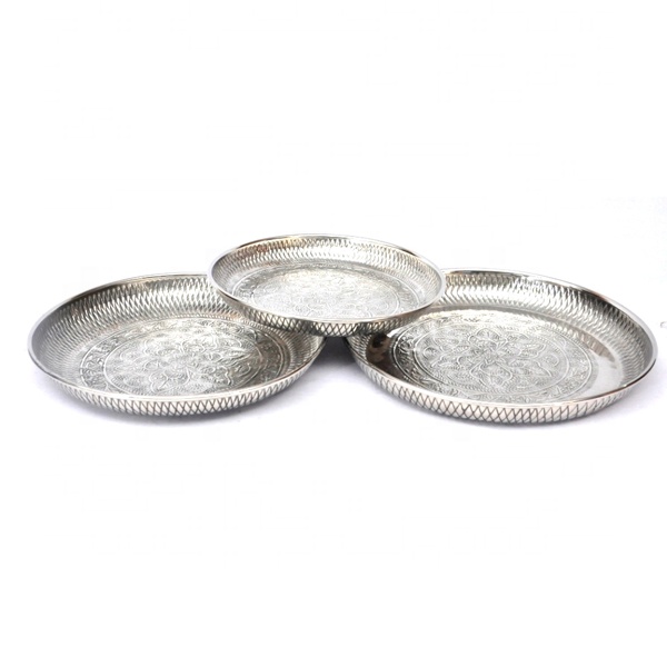 Metal Decorative Serving Plate