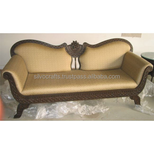 Индийская резная мебель, дизайн подсолнуха, двухместный диван chesterfield для гостиной