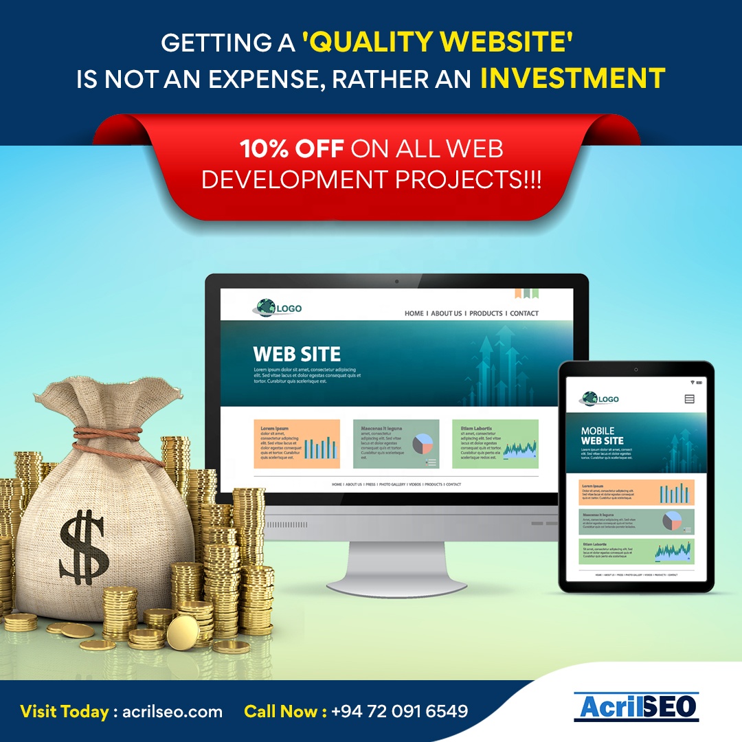 We Build You An Amazing Website [SEO friendly + Mobile friendly website] Acril SEO