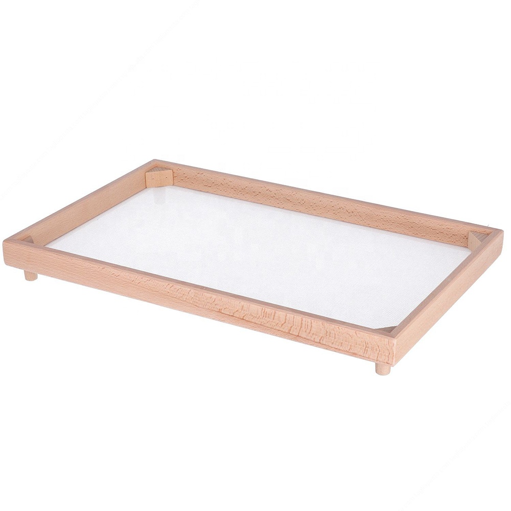 Rectangular Beech Wood Fresh Pasta Drying Tray. Dim. 32x50 cm