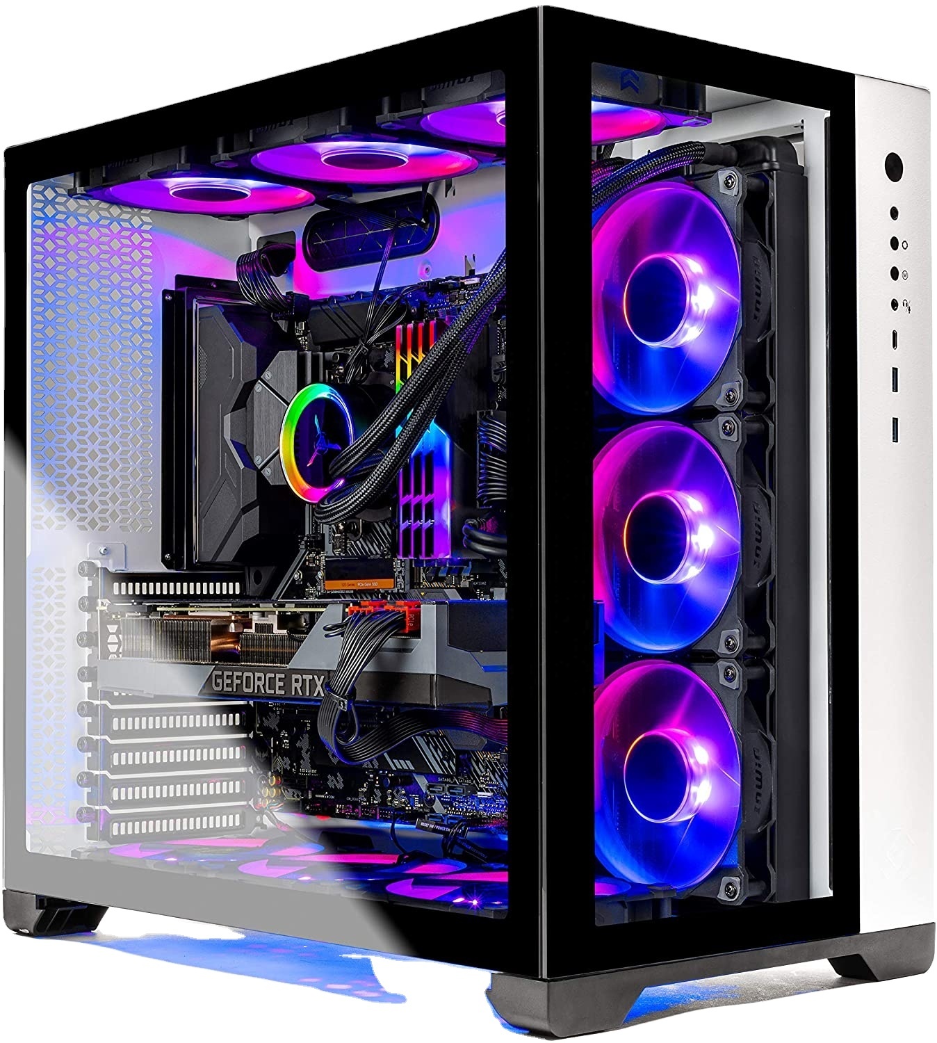 Новый игровой Настольный ПК Skytech Prism II-AMD Ry zen 9 3900X 3,8 ГГц, RTX 3090 24 ГБ, 32 ГБ 3600 МГц RGB память, 1 ТБ Gen4 SSD