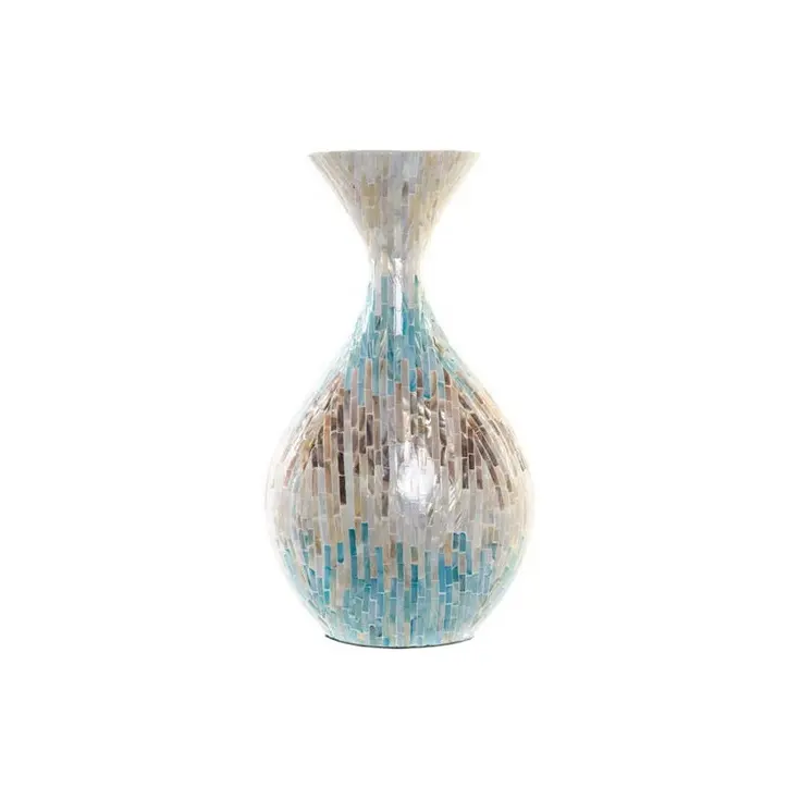 Exquisite high quality home decoration mother of pearl flower vase handmade capiz shell decor small vase from Vietnam