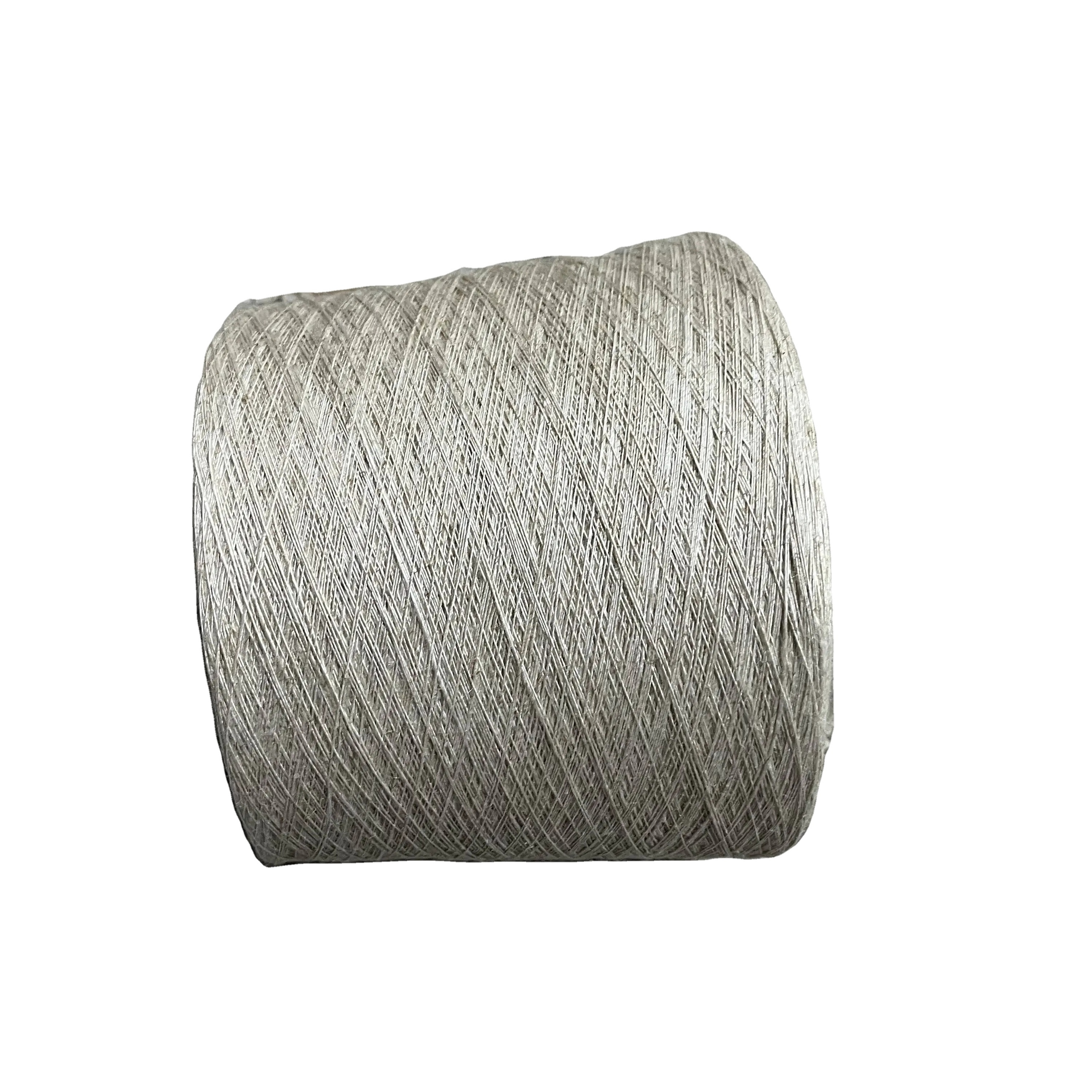 100% Linen Bleached Yarn NE 1/21 For Both Knitting Weaving Usage