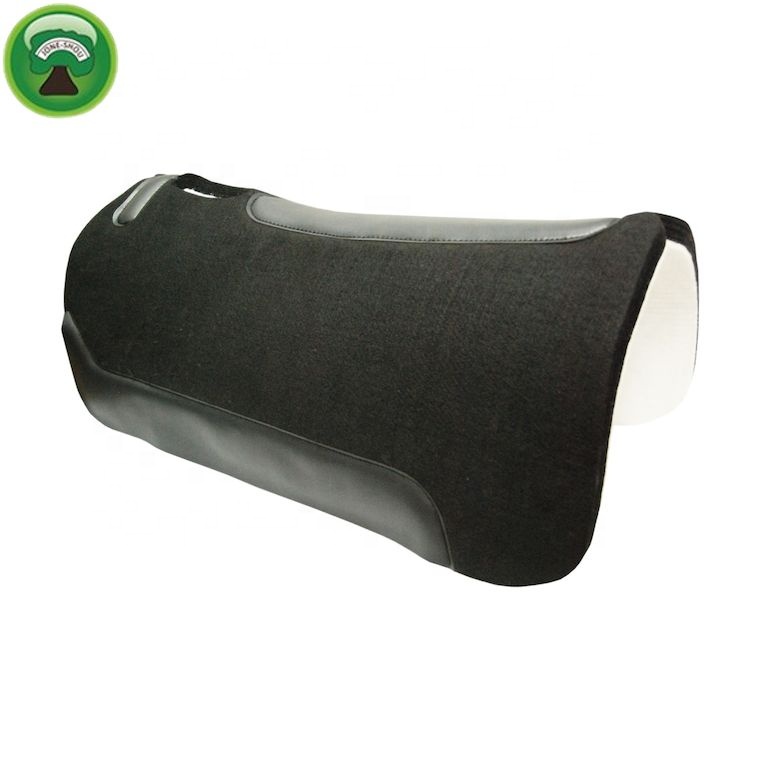 Black PU foam western horse equipment saddle pad