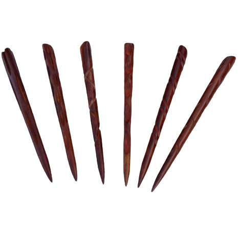 Women Hair clip Wooden Stick Pin Handmade Rhinestone Flower Wood Hair accessories for hair Bun