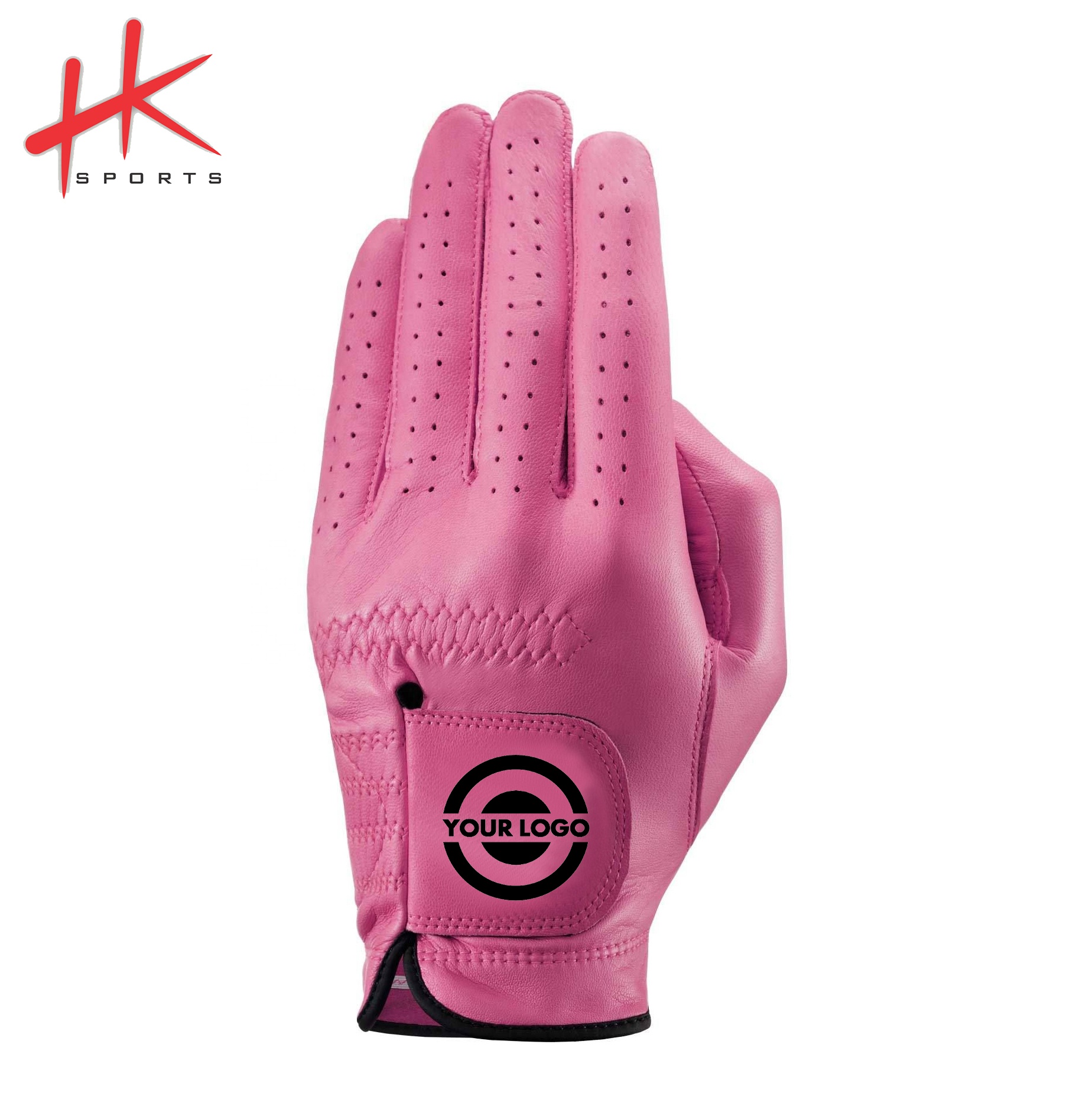 Custom Made Top Grade Cabretta Leather Golf Gloves Anti Slip