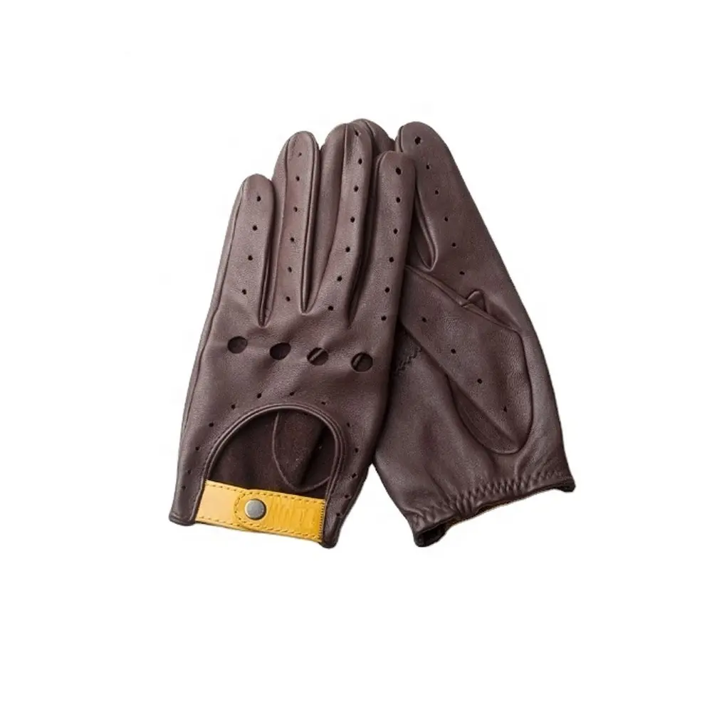 High Quality Wholesale Custom Men's Quality Leather Driving Gloves