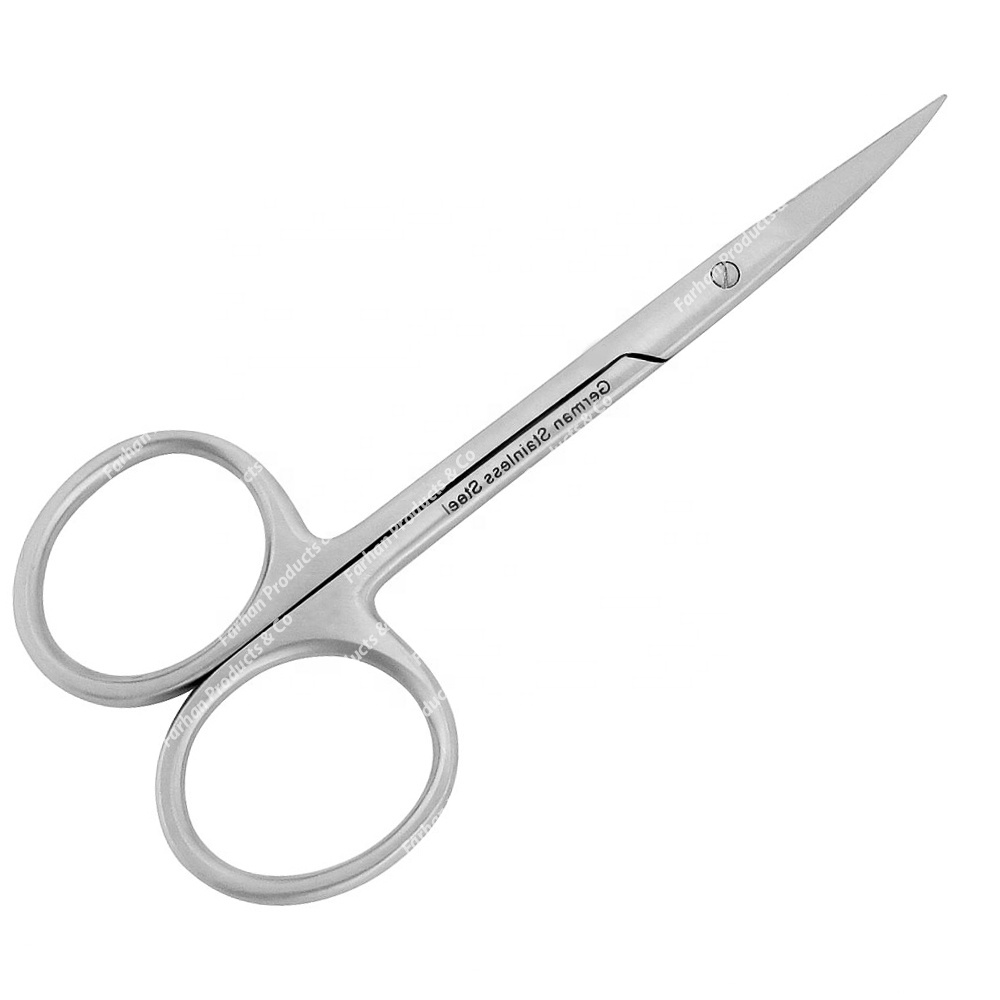Personal nail care manicure tool stainless steel cuticle scissors curved manicure cuticle scissors