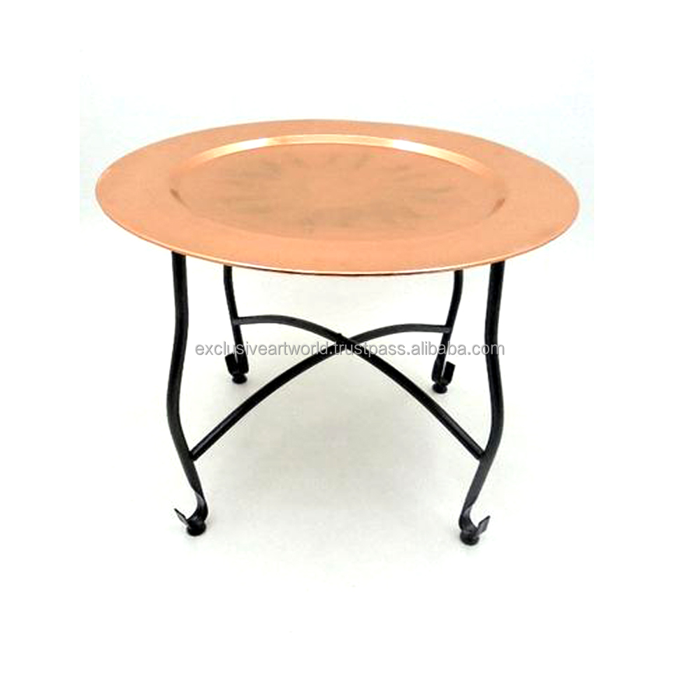 New Design Metal Center Table Western Style Home Living Room Furniture antique Moroccan Coffee Table copper Modern Metal Table