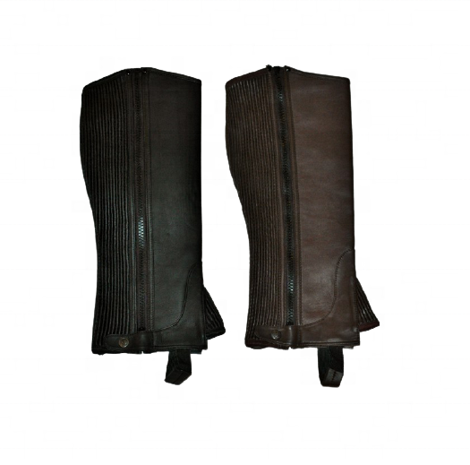 Genuine Leather Equestrian Horse Riding Half Chaps