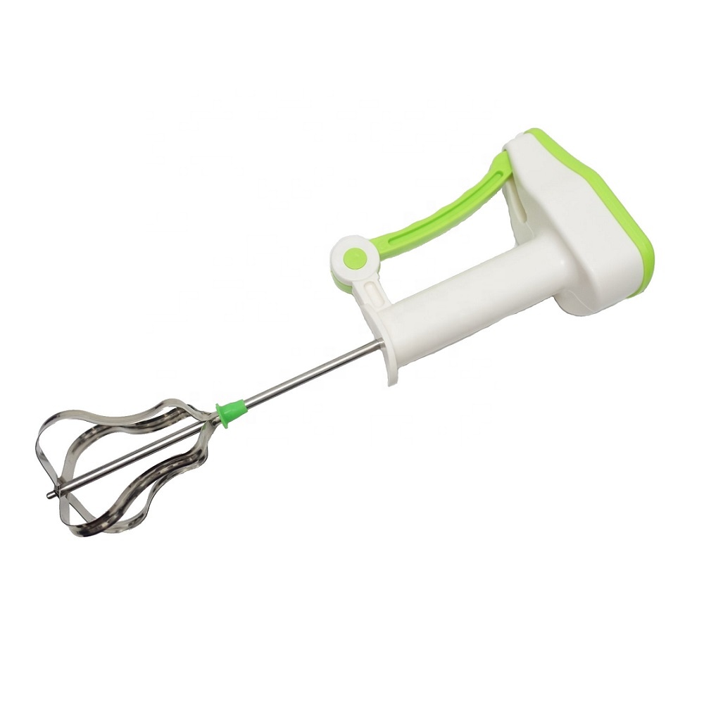 X-FREE Stainless steel manual push-type rotating stirrer Whipped cream and egg beater baking whisk S03-03