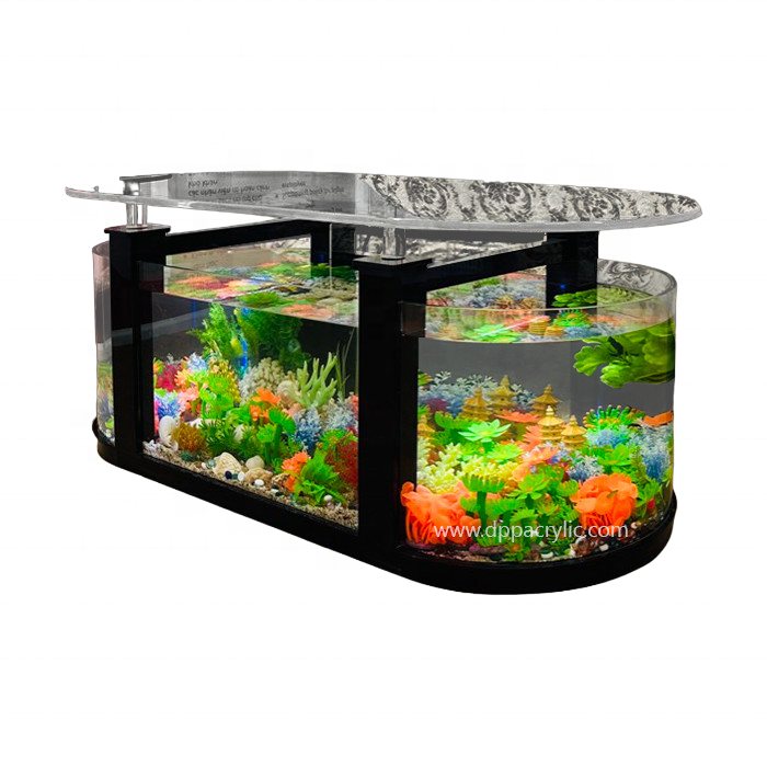 Transparent Clear Lucite Rectangle Acrylic Fish Tank Aquarium High Quality Made In Vietnam For Sale