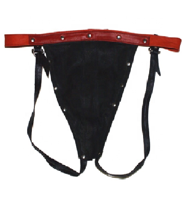 LEATHER JOCK BLACK SHORT MEN UNDERWEARS