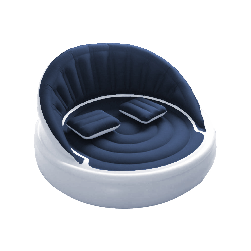 Unisex Thickened PVC Air Mattress Inflatable Water Float Island Sofa Bed Style Pool Unisex Lounge Air Blow Mattress Free Box Toy