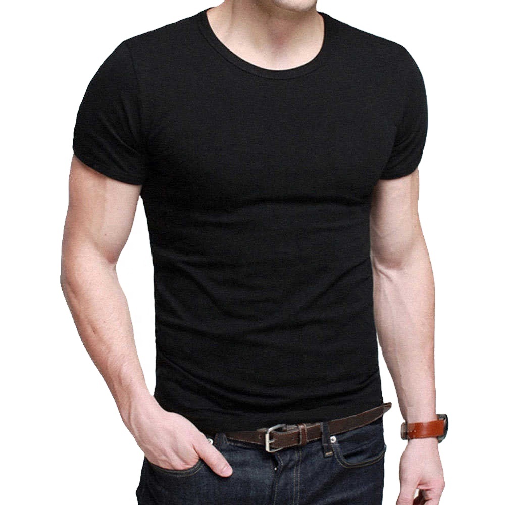 Blank Cotton Breathable Running T-Shirts Compression Training Wear Fitness Gym Men T Shirt