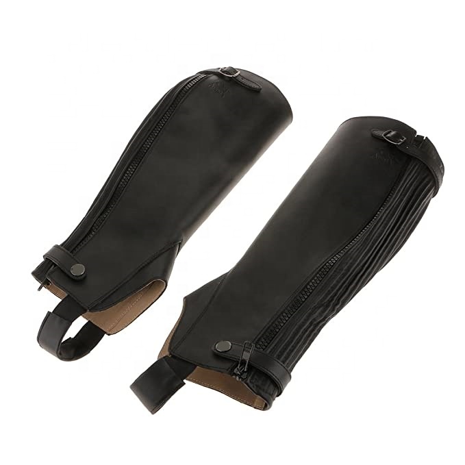 Mens Adult Horse Riding Men Durable Genuine Leather Horse Riding Chaps For Sale