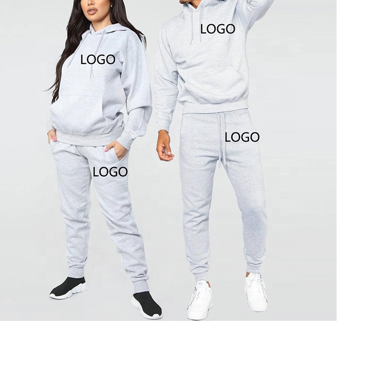 2021 Unisex Tracksuits 2 Piece Sets Women Men Jogging Suits Wholesale Fleece Women Tracksuit Two Piece Set
