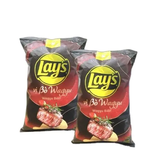 Wholesale Lay's Potato Chips Wagyu Beef 78g x 40 Bags/ Wholesale Lay's Snack Vietnam Exporter